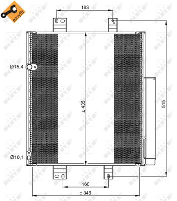 Skraplacz klimatyzacji NRF 35853