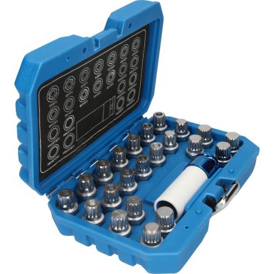 Zestaw narzędzi do wypinania, zabezpieczenia śrub kół KS TOOLS BT691260