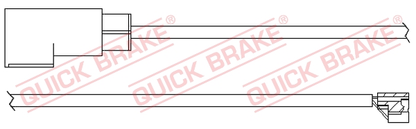 Czujnik zużycia klocków QUICK BRAKE WS 0312 A