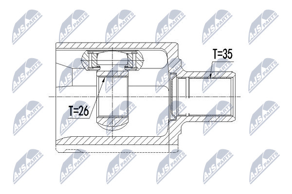 Przegub NTY NPW-VV-080