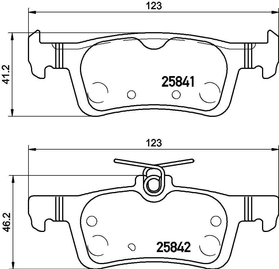 Klocki hamulcowe BREMBO P 61 121