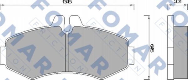 Klocki hamulcowe FOMAR FRICTION FO 678681