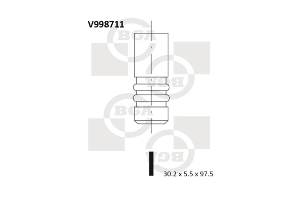 Zawór wydechowy BGA V998711
