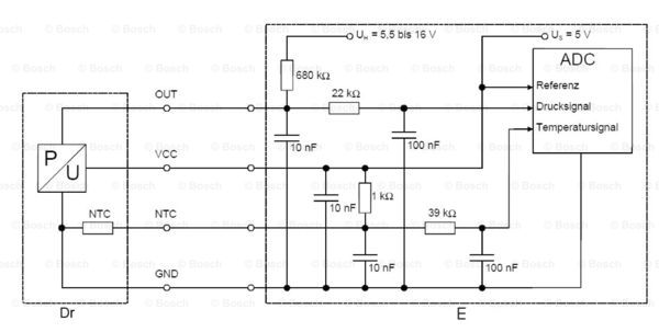 Czujnik  temperatury paliwa BOSCH 0 261 230 249