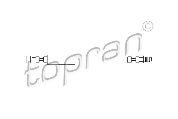 Przewód hamulcowy elastyczny TOPRAN 104 433