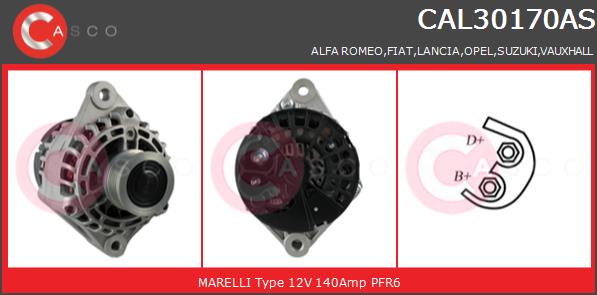 Alternator CASCO CAL30170AS