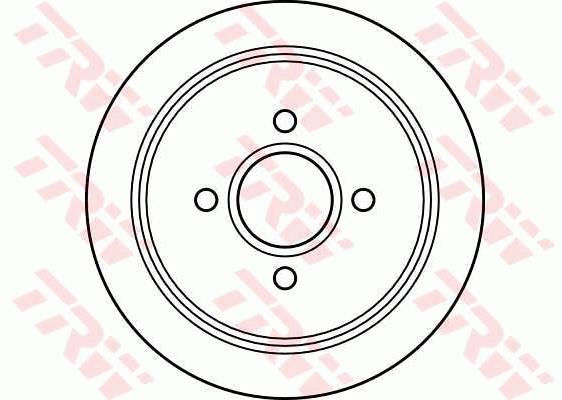 Tarcza hamulcowa TRW DF2647