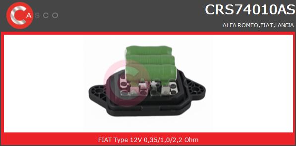 Opornik wentylatora CASCO CRS74010AS