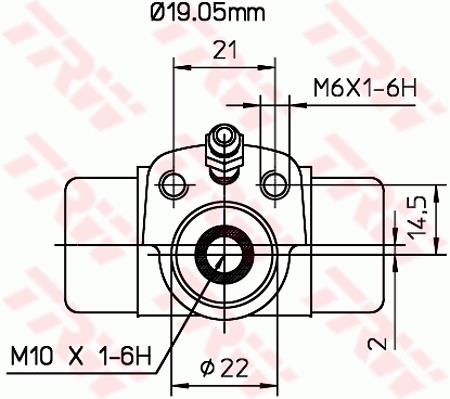 Cylinderek TRW BWD268