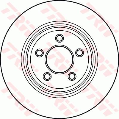 Tarcza hamulcowa TRW DF4907S