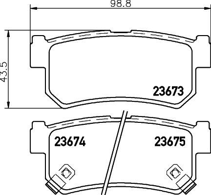 Klocki hamulcowe HELLA 8DB 355 012-501