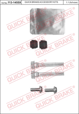 Zestaw tulei prowadzących zacisk hamulca QUICK BRAKE 113-1455X