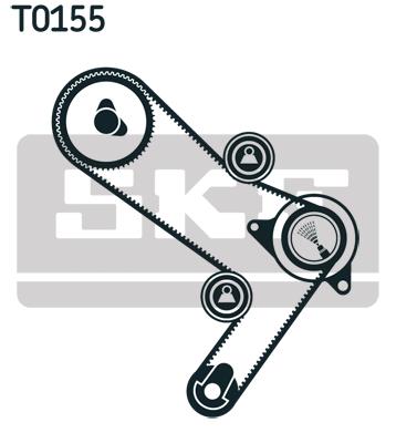 Zestaw paska rozrządu SKF VKMA 02386