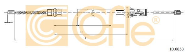 Linka hamulca ręcznego COFLE 10.6853