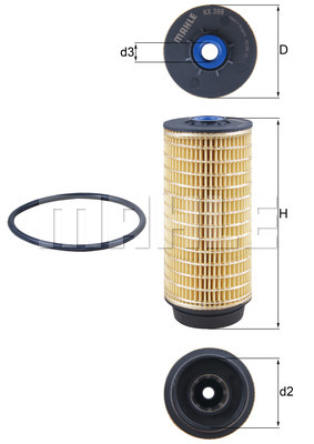 Filtr paliwa MAHLE KX 399D