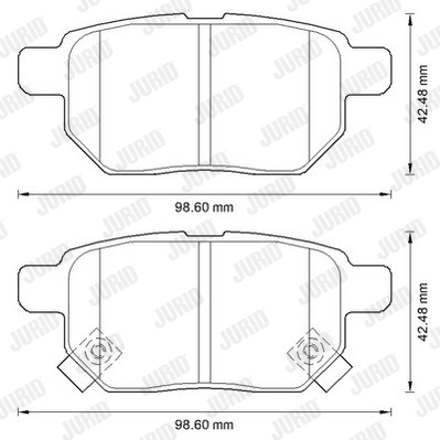 Klocki hamulcowe JURID 572591J