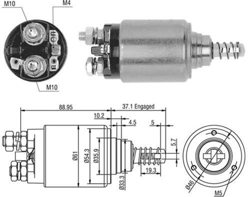 Elektromagnes rozrusznika MAGNETI MARELLI 940113050402