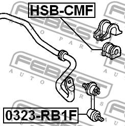 Łącznik stabilizatora FEBEST 0323-RB1F