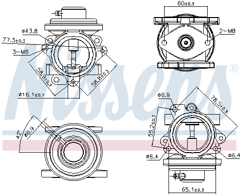 Zawór EGR NISSENS 98294