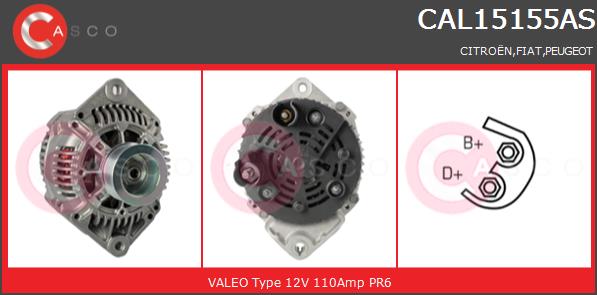 Alternator CASCO CAL15155AS