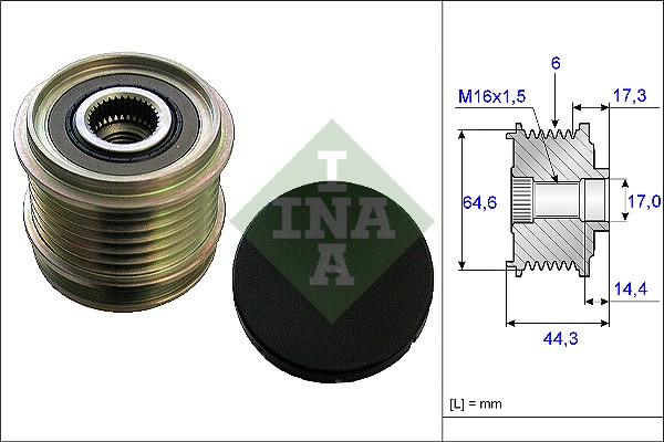 Sprzęgło alternatora INA 535 0130 10