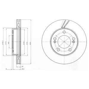 Tarcza hamulcowa DELPHI BG4206