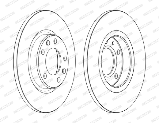 Tarcza hamulcowa FERODO DDF2569C