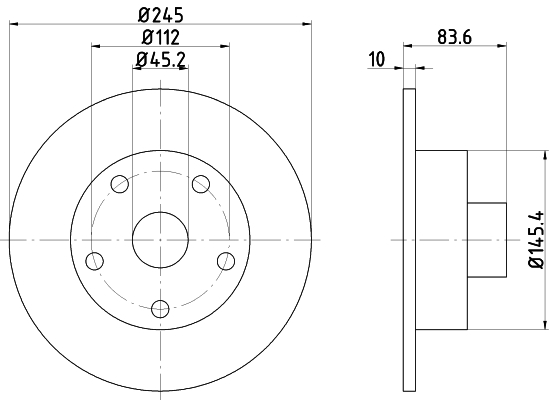 Tarcza hamulcowa HELLA 8DD 355 104-231