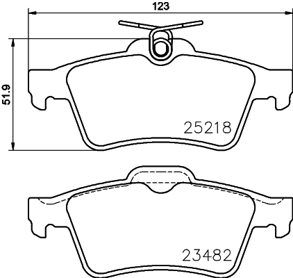 Klocki hamulcowe HELLA 8DB 355 015-741
