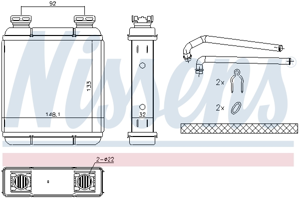 Nagrzewnica NISSENS 72072