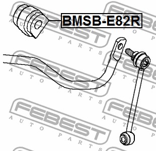 Guma stabilizatora FEBEST BMSB-E82R