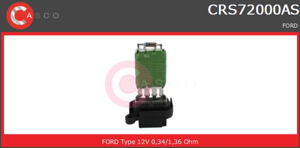 Opornik wentylatora CASCO CRS72000AS