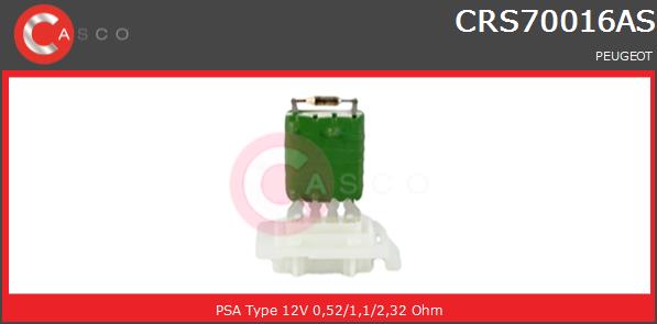Opornik wentylatora CASCO CRS70016AS