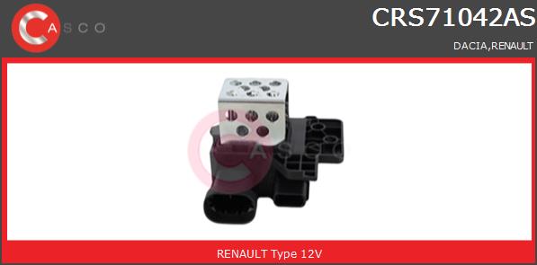 Opornik wentylatora CASCO CRS71042AS