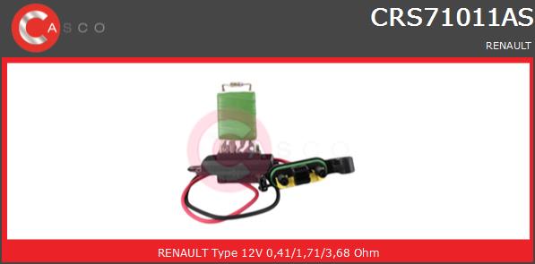 Opornik wentylatora CASCO CRS71011AS