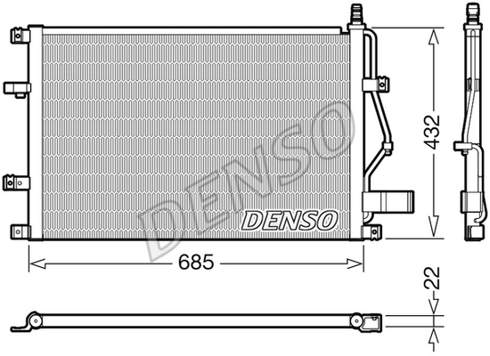 Skraplacz klimatyzacji DENSO DCN33013