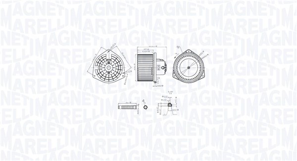 Wentylator wewnętrzny MAGNETI MARELLI 069412765010