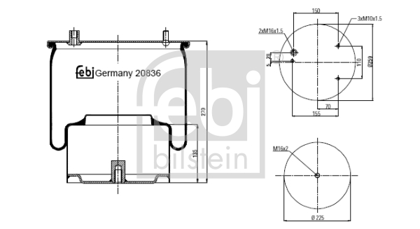 Miech powietrzny FEBI BILSTEIN 20836