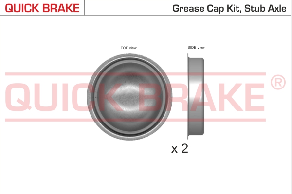 Pokrywa łożyska koła QUICK BRAKE 9822K