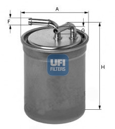Filtr paliwa UFI 24.106.00