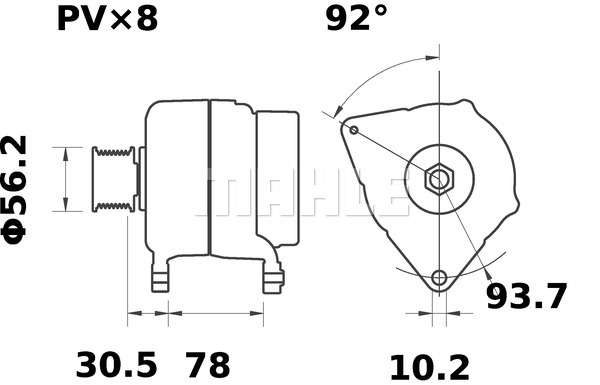 Alternator MAHLE MG 74