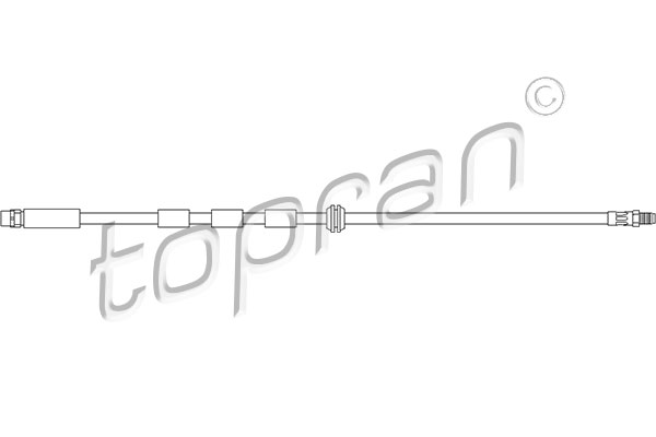 Przewód hamulcowy elastyczny TOPRAN 501 130