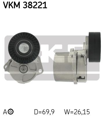 Rolka napinacza paska osprzętu SKF VKM 38221