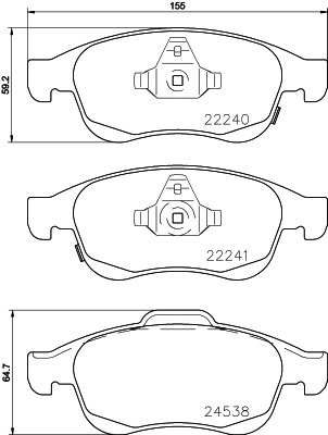 Klocki hamulcowe HELLA PAGID 8DB 355 023-251