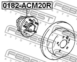 Piasta koła FEBEST 0182-ACM20R