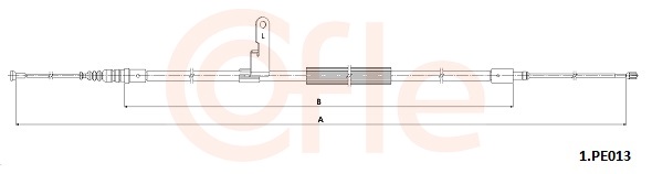 Cięgło, hamulec postojowy COFLE 92.1.PE013