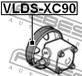 Koło pasowe pompy wspomagania FEBEST VLDS-XC90