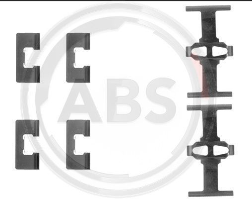 Zestaw akcesoriów montażowych  klocków hamulcowych A.B.S. 1092Q