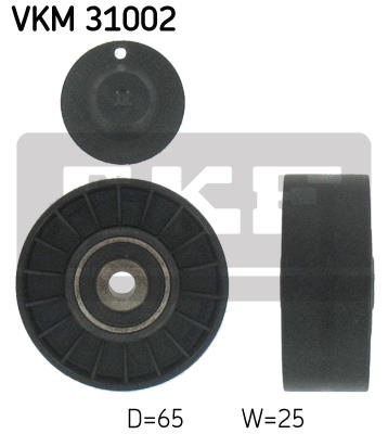 Rolka prowadząca paska osprzętu SKF VKM 31002
