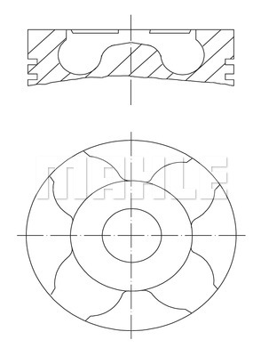 Tłok MAHLE ORIGINAL 010 04 00